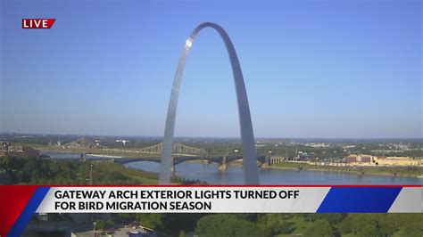 Gateway Arch lights go dark in September for annual bird migration