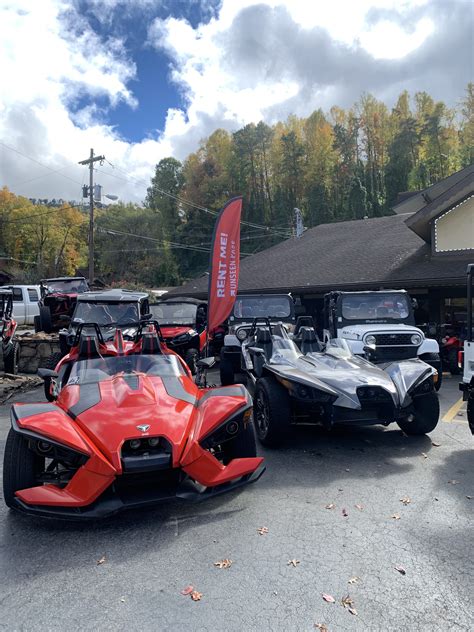 At STREET LEGAL our goal is to provide our guests with the opportunity to rent a clean and affordable UTV or Slingshot for a few hours or multiple days. You can explore the local tourist attractions in Pigeon Forge, Sevierville, Gatlinburg and of course the Smokey Mountains. . 