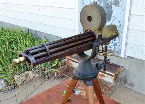 The Gatling gun had six metal barrels arranged in a circle and mounted on a wheeled cart. As the gun’s operator turned the crank, a bullet entered a barrel from a magazine and then rotated.... 