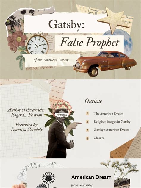 Gatsby: False Prophet of the American Dream - hohschools.org