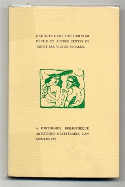 Gauguin dans son dernier décor et autres textes de tahiti. - Training manual for deaconess in training.