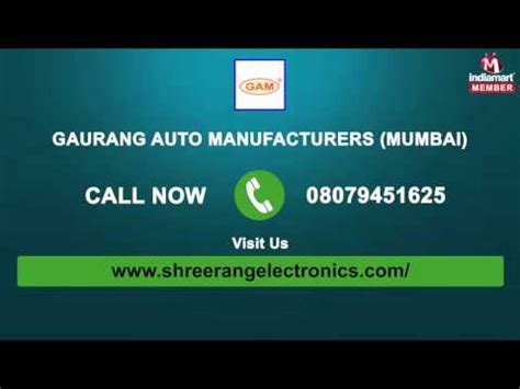 Gaurang Auto Manufacturers - Leading manufacturers of a qualitative