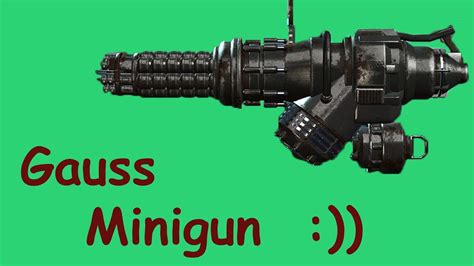 Mod changes the firing sound and spin-up sounds of the Gauss Minigun