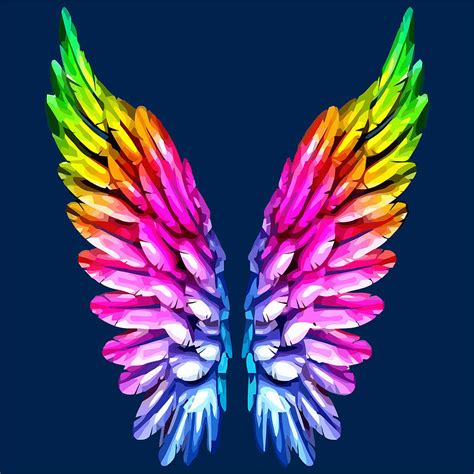 Gay Pride Angel Wings