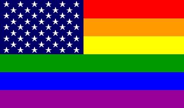 Gay Pride Variations of U.S. Flags