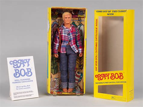 In 1977, Gay Bob came out of the closet. The Museum's History Department cares for this Gay Bob doll today, but its original owner is actress, former radio host, and well-known doll collector, Jane Withers. Natural History Museum of Los Angeles County History Department. Thirteen inches tall and plastic, Gay Bob was marketed as the first openly ....