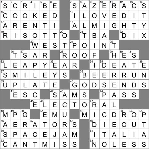 Gay dating app crossword clue la times. Find the latest crossword clues from New York Times Crosswords, LA Times Crosswords and many more. Enter Given Clue. ... Gay dating app 2% 4 ZOOM: Video meeting app 2% 3 GPS: Route-finding app 2% 5 VENMO: Phone payment app By CrosswordSolver IO. Updated 2022-12 ... 