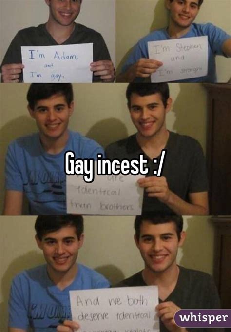 Gay incest. Things To Know About Gay incest. 