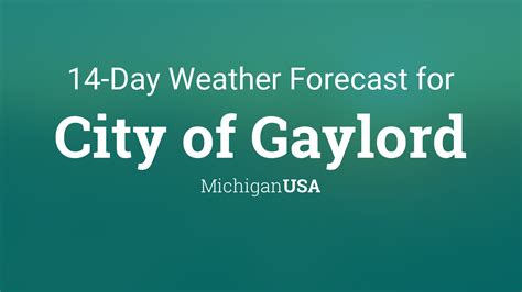 Gaylord, Michigan, USA 14 day weather forecast - TimeAndDate