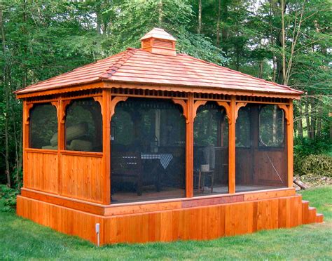 Materials. The materials to build your gazebo cost anywhere between $2,000 and $8,500 based on the material you choose. Below are the different types of gazebo materials and their respective costs. Wood: $4,000–$7,000. Metal: $3,000–$8,500. Brick: $2,000–$3,500. Vinyl: $4,000–$7,500.. 
