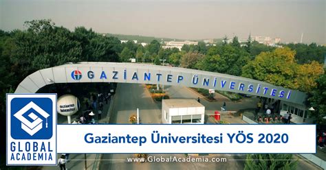 Gaziantep üniversitesi yös 2020 kontenjanları