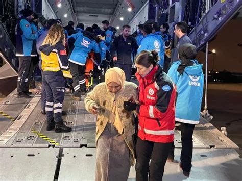 Gazzeli hasta ve yaralılar Türkiye’ye getirildi
