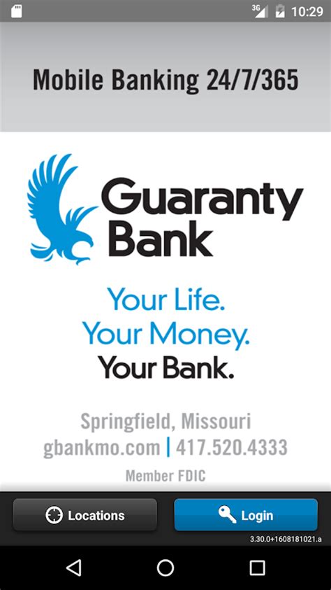Gbankmo. Access your accounts through SMS, mobile browser, or download the app. Download the Guaranty Bank Mobile Banking App today! DETAILS. Stay on top of your finances 24/7. … 