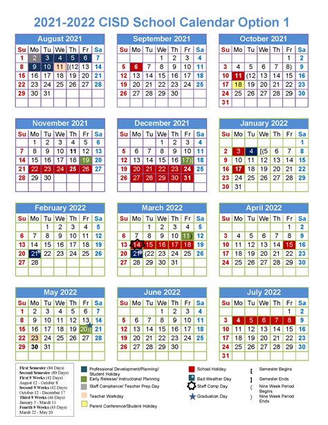 Gccisd 2021 To 2022 Calendar