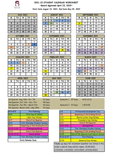 Gccs Calendar 22 23