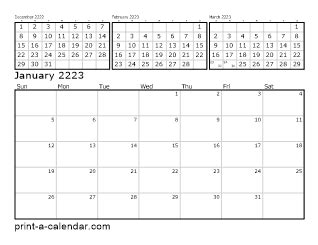 Gccs Calendar 2223 2023 Template Printable