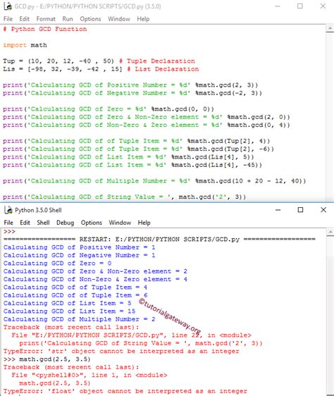 Gcd function in python.  New in version 3.  Jun 14, 2025 · gcd () function in Python is used t...