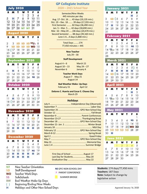 Gcisd Calendar 2021 22