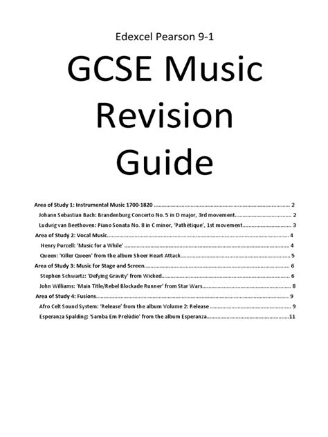 Gcse music revision guide for the edexcel listening exam. - Understanding nutrition 13th edition study guide.