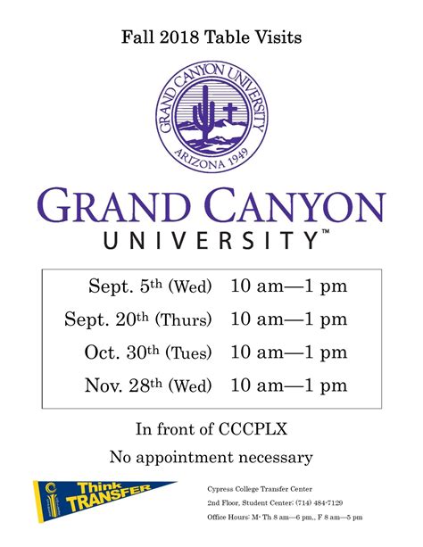 Gcu Calender Customize and Print