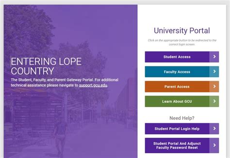 Gcu employee portal. The Student, Faculty, and Parent Gateway Portal. For additional technical assistance please navigate to support.gcu.edu. University Portal. Click on the appropriate button to be redirected to the correct login screen. Student Access ... 
