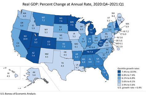 Gdp by state 2021. The fourth-quarter 2021 and 2021 annual estimates of GDP by state reflect the continued economic impacts related to the COVID-19 pandemic. The fourth-quarter estimates reflect an increase in ; COVID-19 cases resulting in continued restrictions and disruptions in the operations of establishments ; 