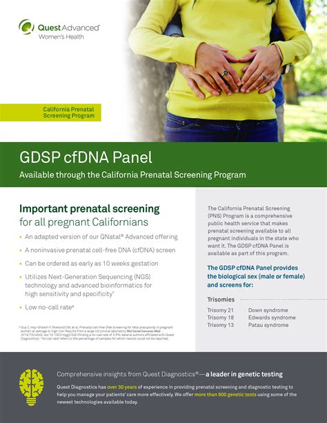 The GDSP cfDNA Panel is available as part of this program. I,. 
