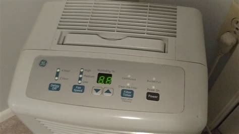 Ge 35 pint dehumidifier manual. When a dehumidifier ices up, the home owner should remove the cover panel and allow the ice to melt by manually powering off the unit. Unplugging the unit and allowing the dehumidi... 