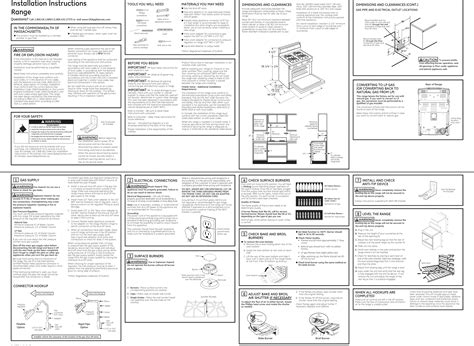 Ge cafe gas range installation manual. - Pro engineer wildfire 2 instruction manual.