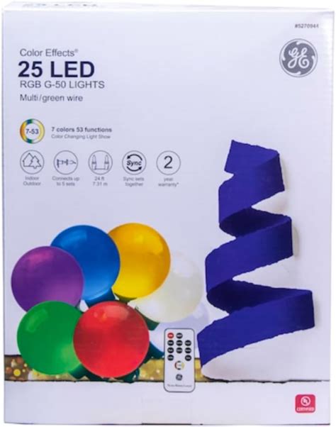 Ge color effects g50 troubleshooting.  24-Inch lead wire, 12-inch bulb spa...