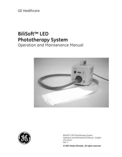 Ge healthcare bilisoft led service manual. - Introductory operations research theory and applications.