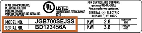 Sample Model Number Tags. Model numbers can be made up of numbers (1005400, for example) or a combination of letters and numbers (LAT1000AAE). The model number will most likely appear on either a paper sticker or a metal plate. Your appliance's model number tag may look similar to the sample model number tags shown here (model number .... 