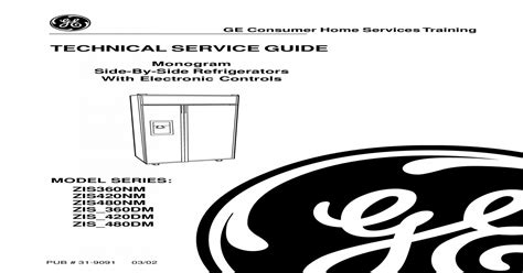Ge monogram refrigerator technical service manual. - Frigidaire upright chest freezer use and care manual operator owners guide.