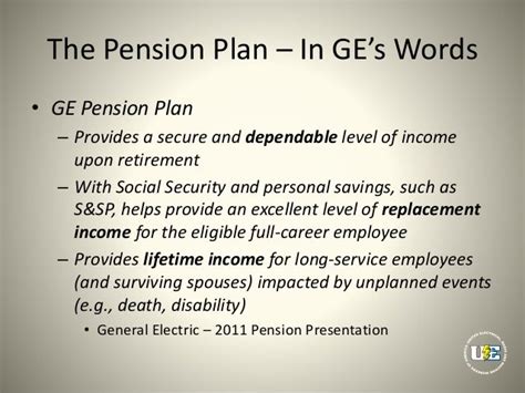 Ge pension. Things To Know About Ge pension. 
