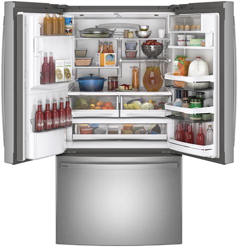 GE Profile™ Series ENERGY STAR® 22.1 Cu. Ft. Counter-Depth Fingerprint Resistant French-Door Refrigerator with Hands-Free AutoFill. ... Use & Care Manual View More .... 
