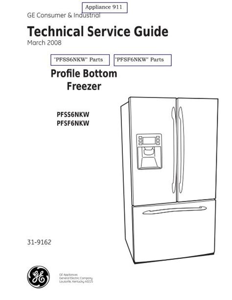 Ge profile refrigerator pfss6pkxss owner manual. - Nissan micra service repair workshop manual 2003 2004.
