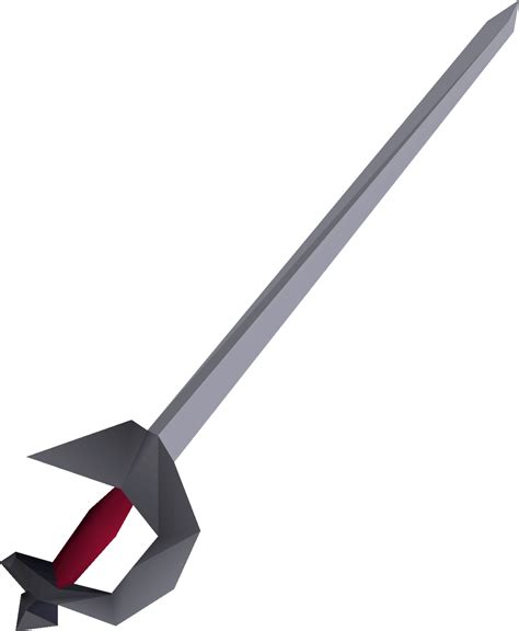 The rapier is a very thin sword, most effective for piercing. It requires an Attack level of 40 to wield. Its stats are the same as the rune scimitar but with the stab and slash attack bonuses swapped. Prior to the addition of the Brine sabre, the rapier and rune scimitar were tied for best-in-slot melee weapon for 40 attack-tier weaponry.. It was used by Gentleman …. 