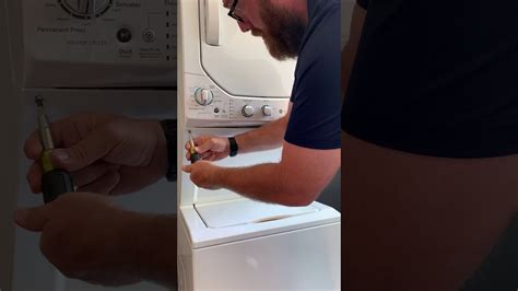 The first thing to check with any appliance that is malfunctioning is the power supply. Maytag stackable units require a steady 120V power source that is properly grounded. Using an extension cord or power strip can cause voltage fluctuations that lead to performance problems. Make sure the washer dryer is plugged directly into a 3-prong outlet.. 
