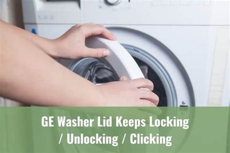 Ge washer keeps locking and unlocking. The washer door will automatically lock when the unit has been started. If the washer is running, press the START/PAUSE button once it will pause the washer and unlock the door. It will take a few seconds for the door to unlock after pressing PAUSE. Press again to restart the wash cycle. In some cycles the washer will drain first, and then ... 