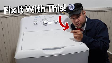 Ge washer will not spin. First, unplug the washing machine. Then, pull the washer out from the wall to access the hose, typically located at the back. Disconnect the drain hose from the back (it will be the largest hose in diameter, and connected to a drain pipe)—have a bucket nearby to catch any water draining out. 