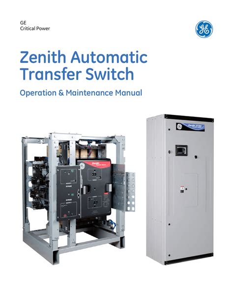 Ge zenith automatic transfer switch manual. - Jeep patriot 2014 manuale di riparazione.