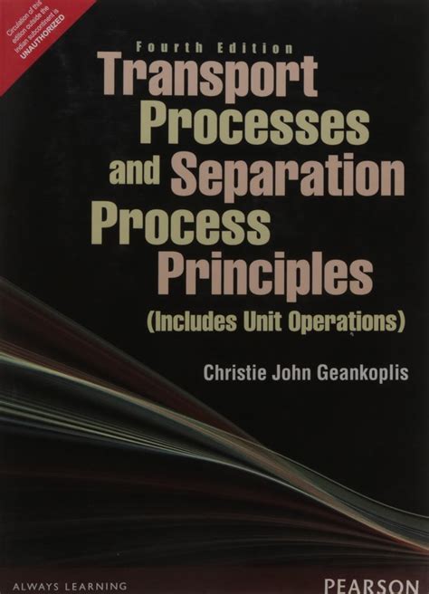Geankoplis transport processes and unit operations solutions manual. - Manuale per l'utilizzatore della rotopressa new holland 658.