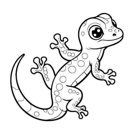 Gecko Coloring Shee