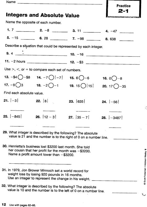 Ged Prep Math Worksheets
