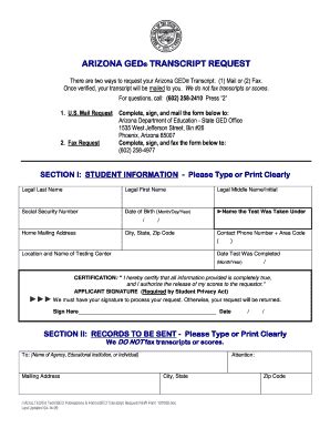Ged Transcripts Tn Fill Out and Sign Printable PDF Template signNow