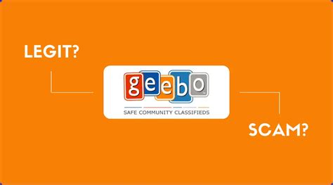 Geebo legit. Welcome to r/scams. This is an educational subreddit focused on scams. It is our hope to be a wealth of knowledge for people wanting to educate themselves, find support, and discover ways to help a friend or loved one who may be a victim of a scam. Please read the rules and our wiki pages on common scams and posting guidelines BEFORE posting. 