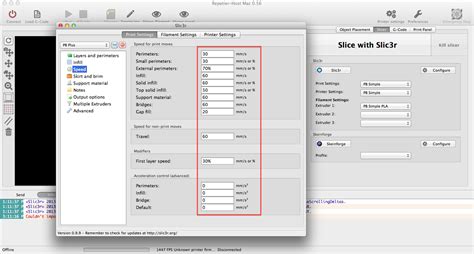 Geeetech a10 settings.  (Picture 6-5) Using the Repetier-Host for the first...