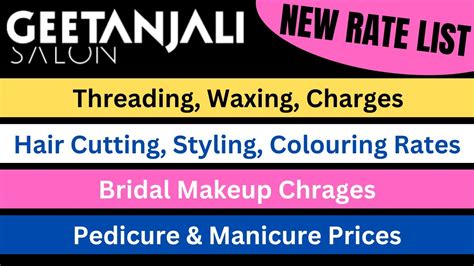 Geetanjali Salon Prices List: Exclusive Beauty Treatments at Affordable Rates