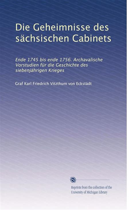 Geheimnisse des sächsischen cabinets, ende 1745 bis ende 1756. - Mémoire sur le fromage de roquefort.