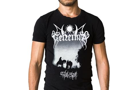 Gehenna T-Shirt Band Cotton Large Black Band Tee Vintage eBay